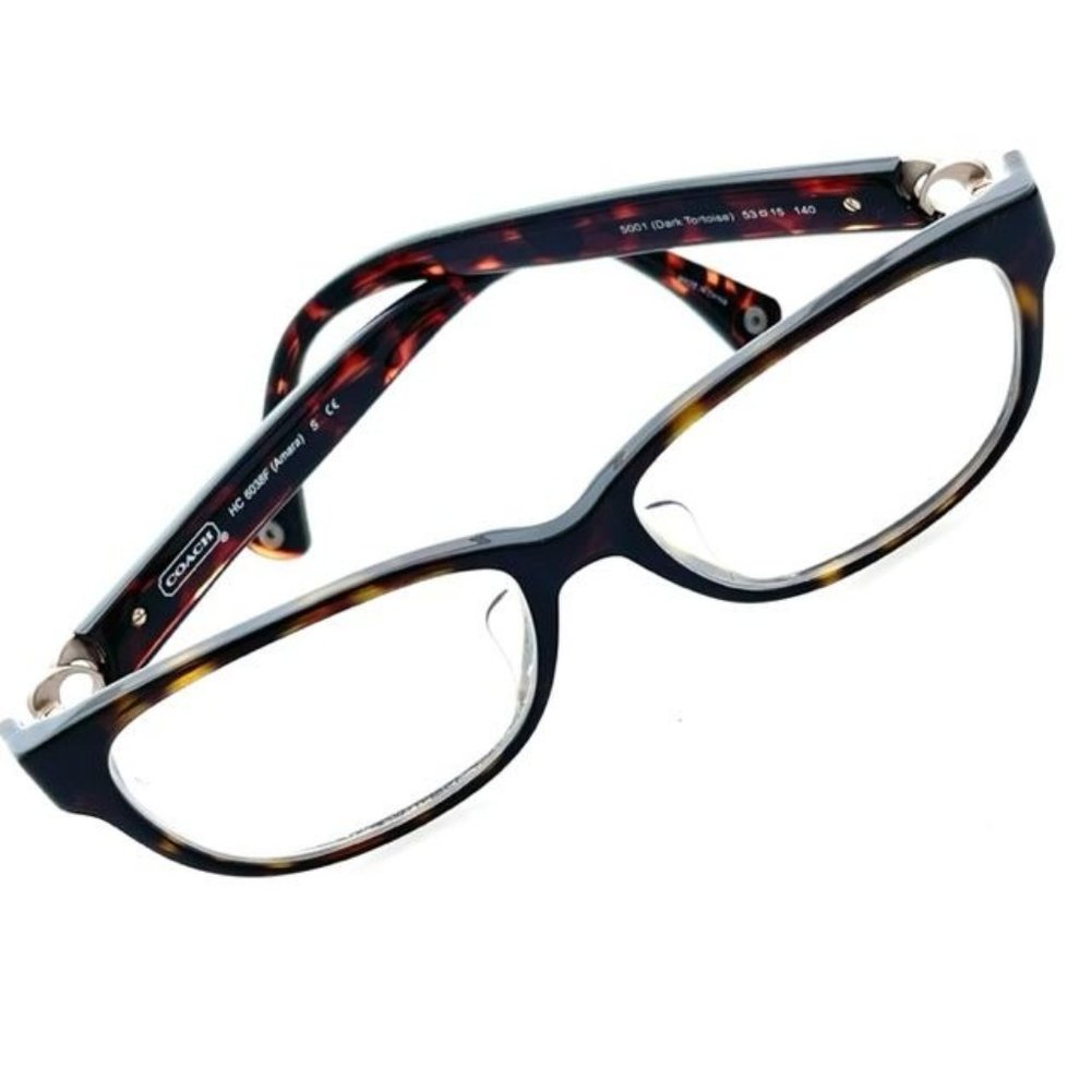 Coach Amara Eyeglass Frames, Dark Tortoiseshell -… - image 1